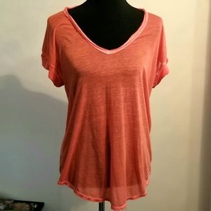 Loose Semi-sheer Peach Top